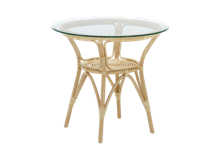 Rundt spisebord i rattan til udestue / havestue - Sika design 